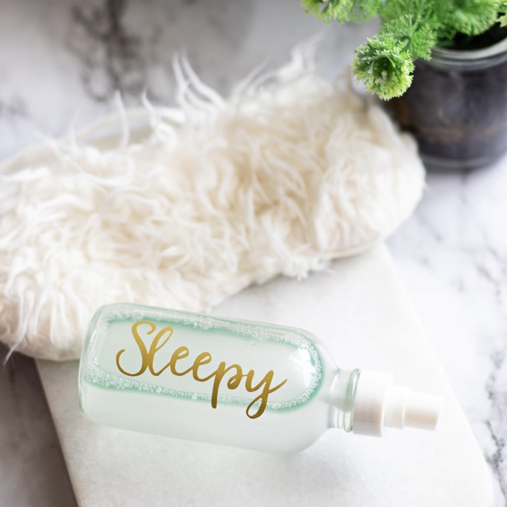 Essential oils are one of best things to help you fall asleep fast! And the easiest way to use essential oils for sleep is in a pillow spray for sleep. 

